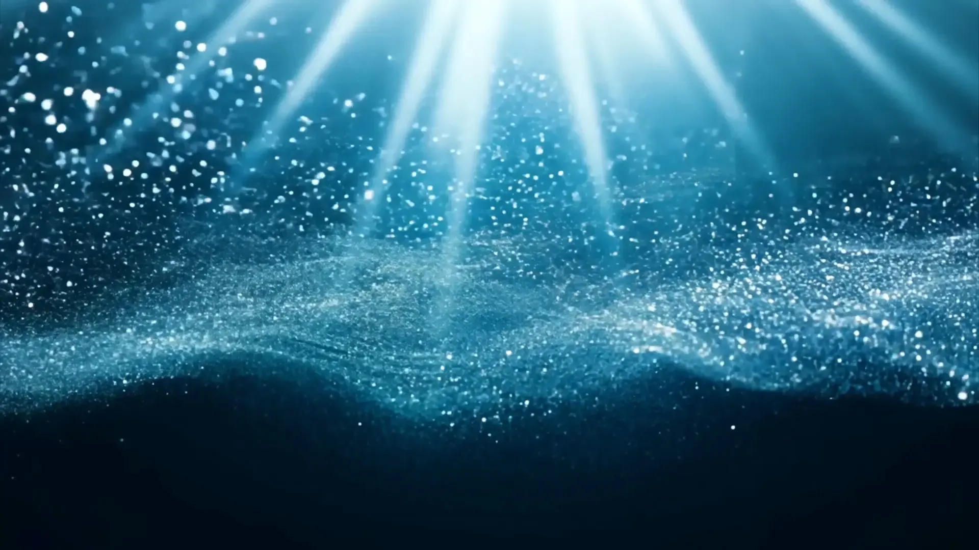 Underwater Light Rays Title Animation Background